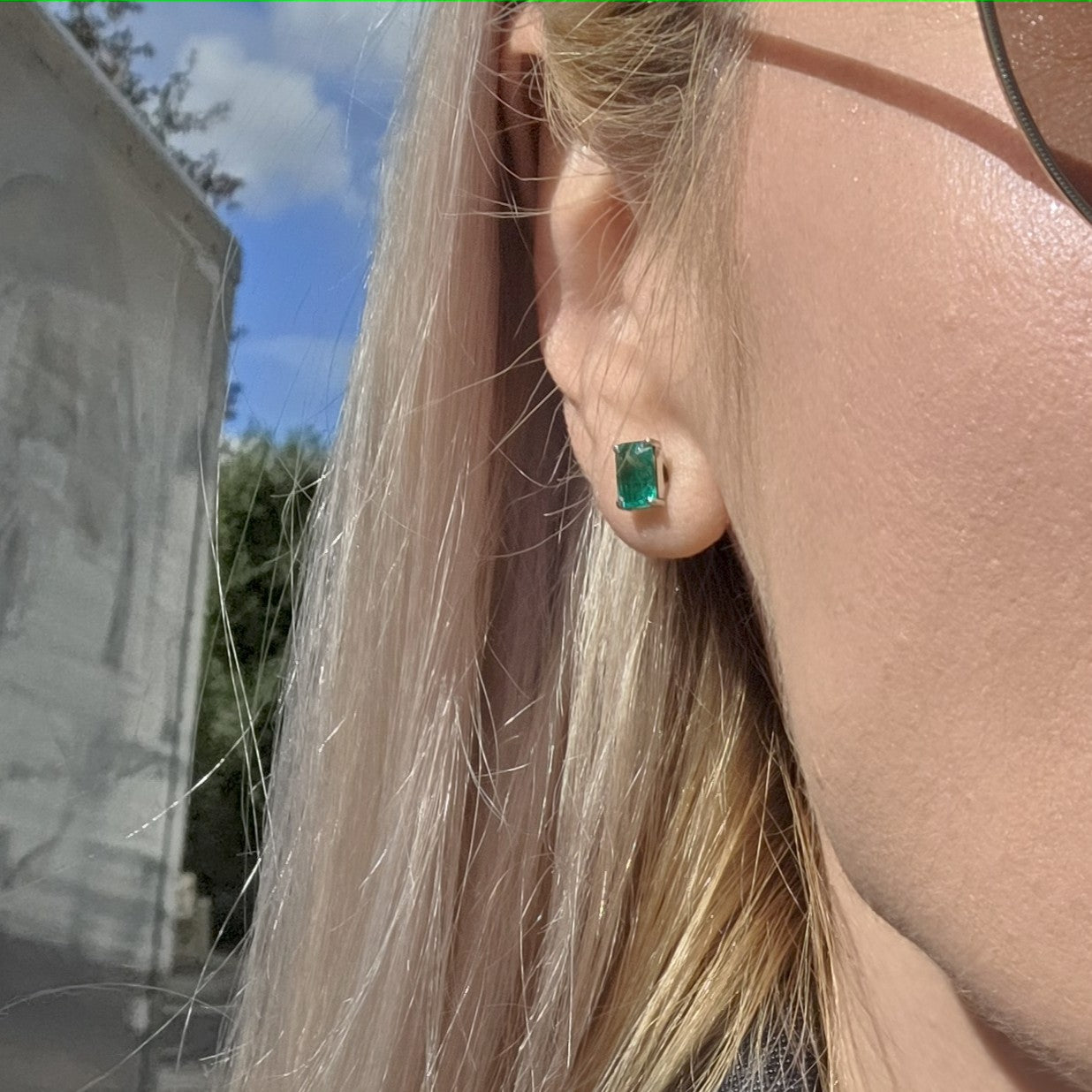 Nexus Grande Stud Earrings – Red Ruby