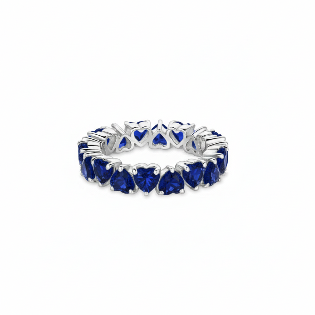 Amore Eternity Ring – Blue Sapphire