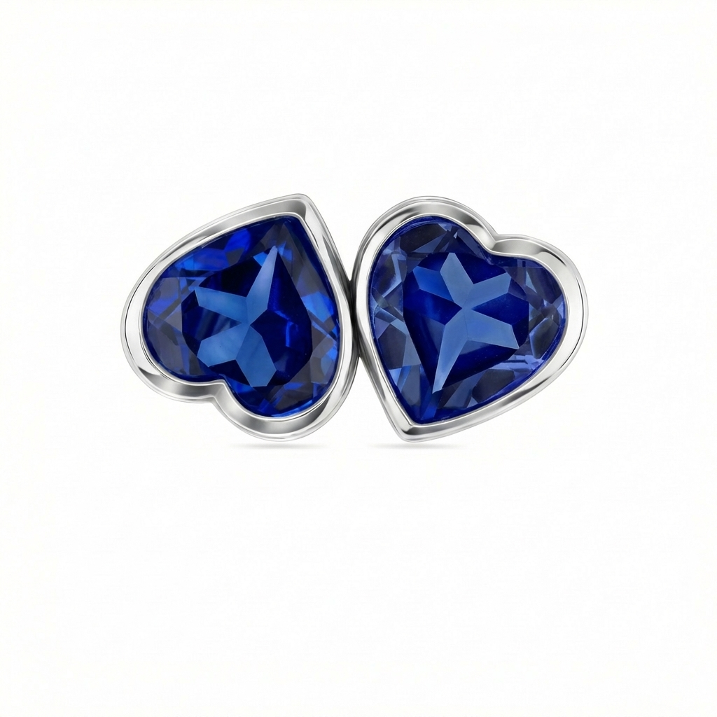 Amore Double Signet Ring – Blue Sapphire