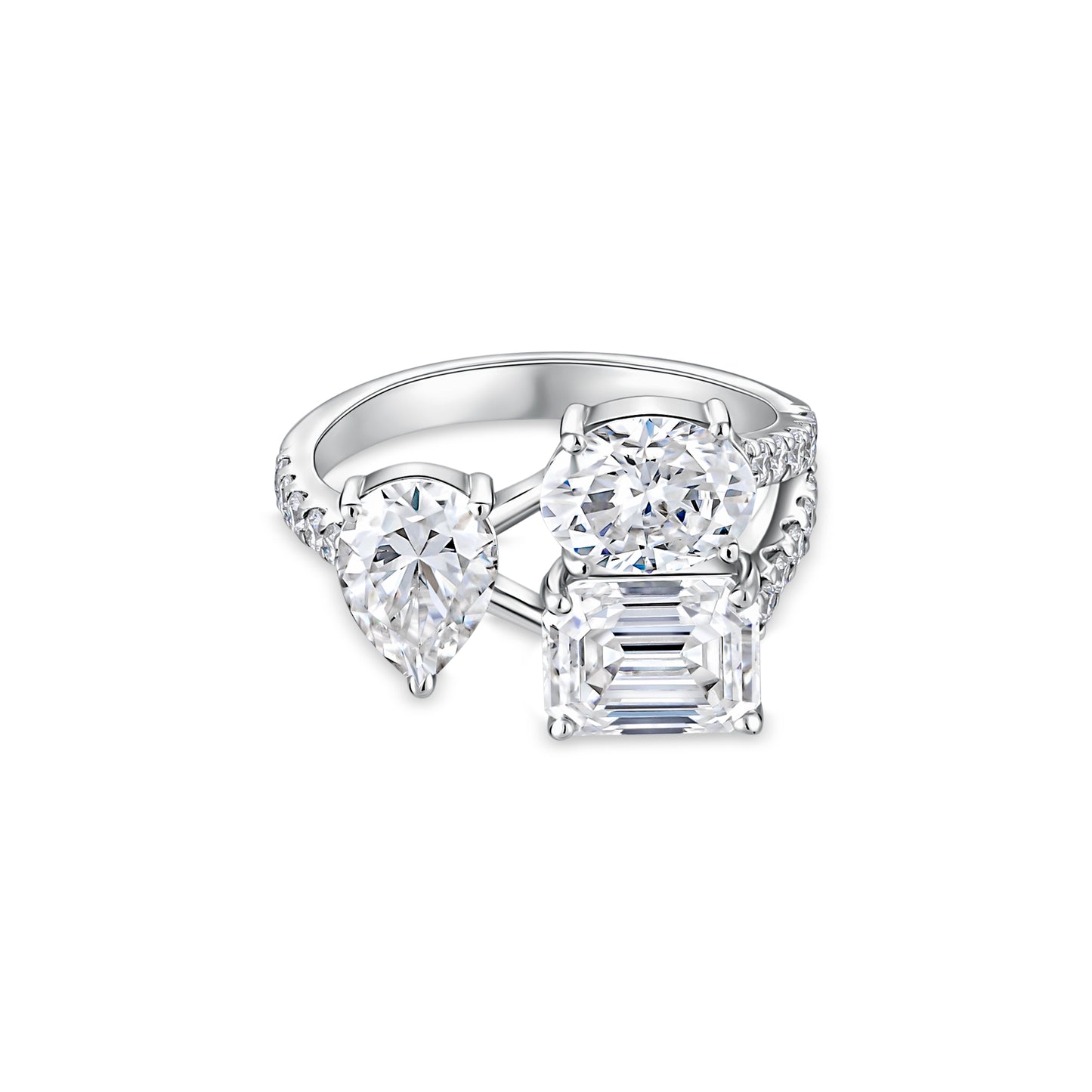 Nova Trio Ring – White Diamond