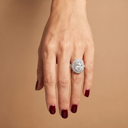 Velara Statement Ring – White Diamond