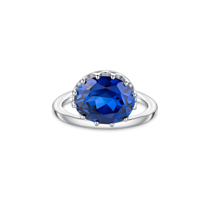Velara Satellite Ring – Blue Sapphire