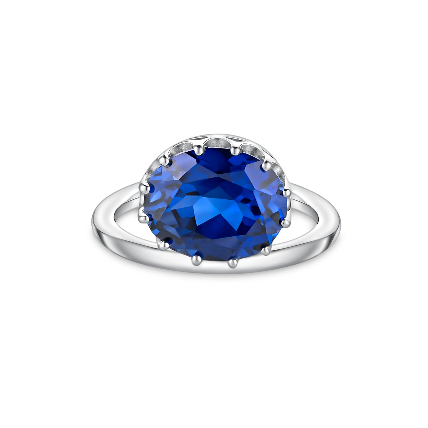 Velara Satellite Ring – Blue Sapphire