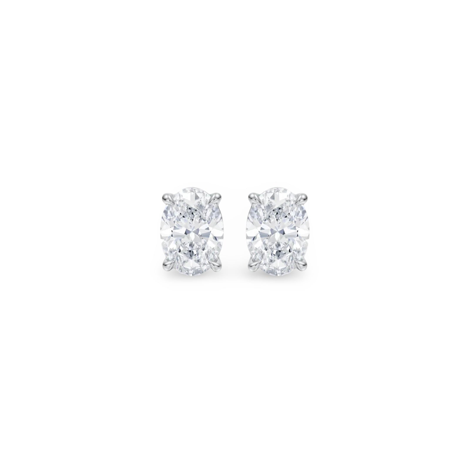 Velara Stud Earrings – White Diamond