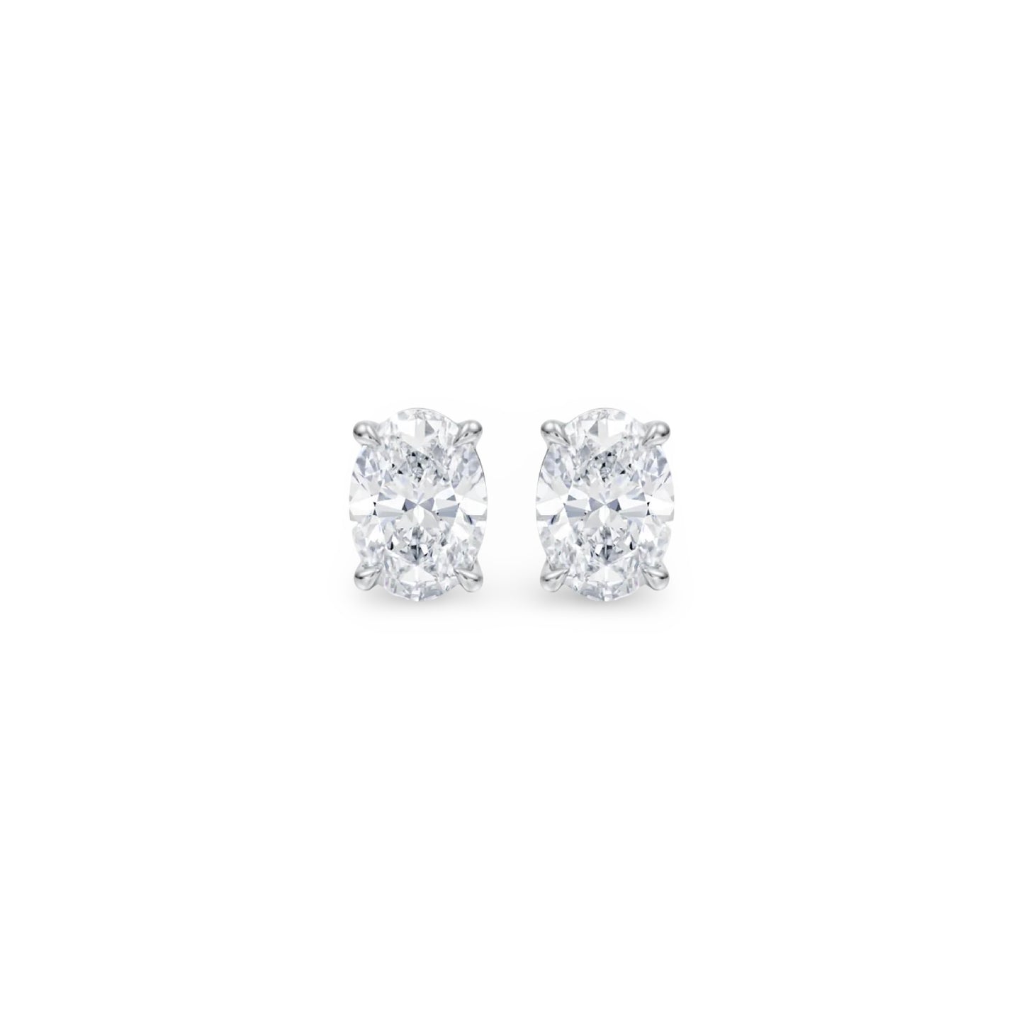 Velara Stud Earrings – White Diamond