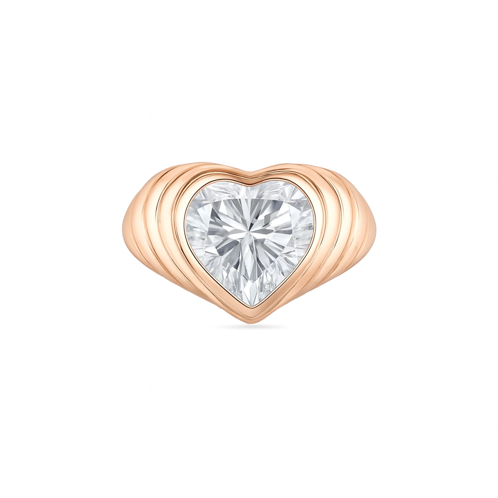 Amore Signet Ring – White Diamond