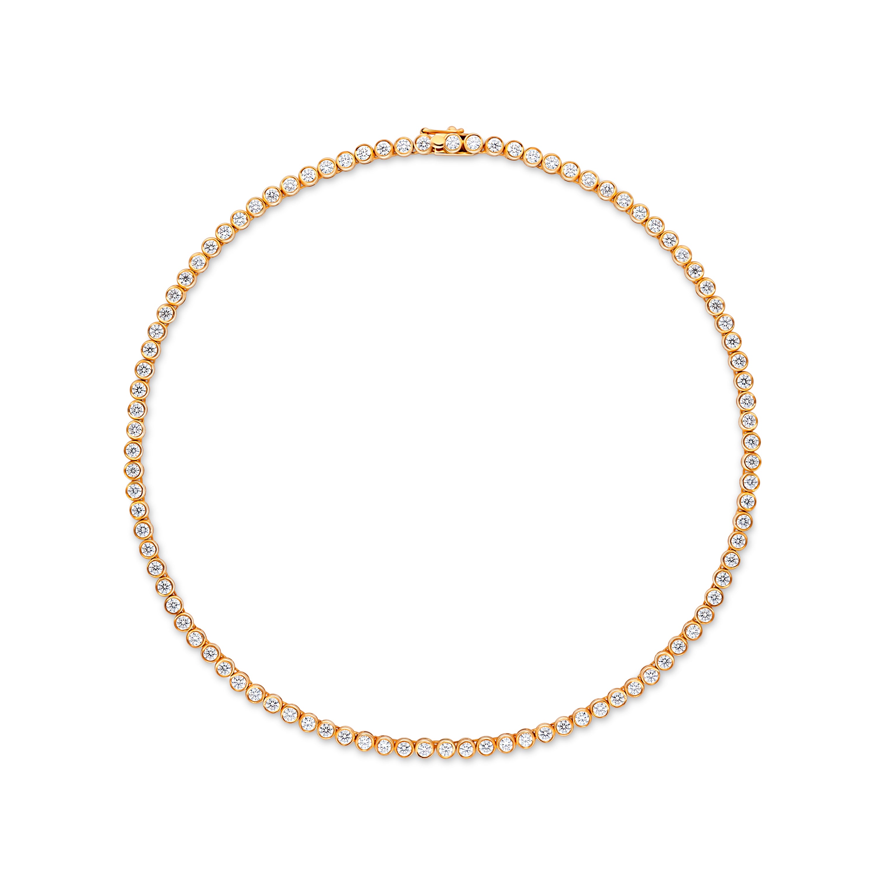 Forma Tennis Necklace 9.5ct – White Diamond