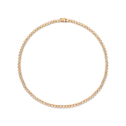 Forma Tennis Necklace 9.5ct – White Diamond
