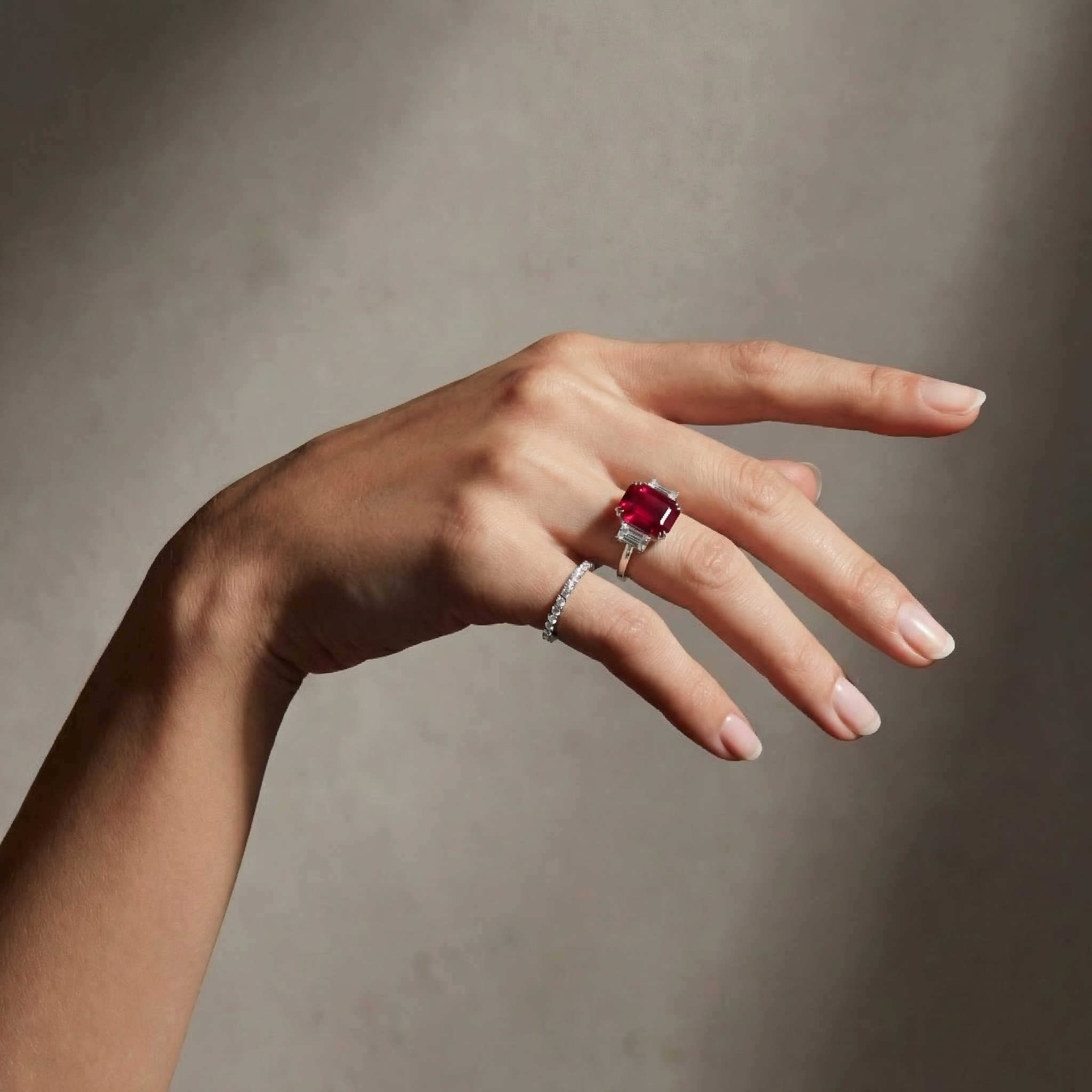 Nexus Trilogy Ring – Red Ruby