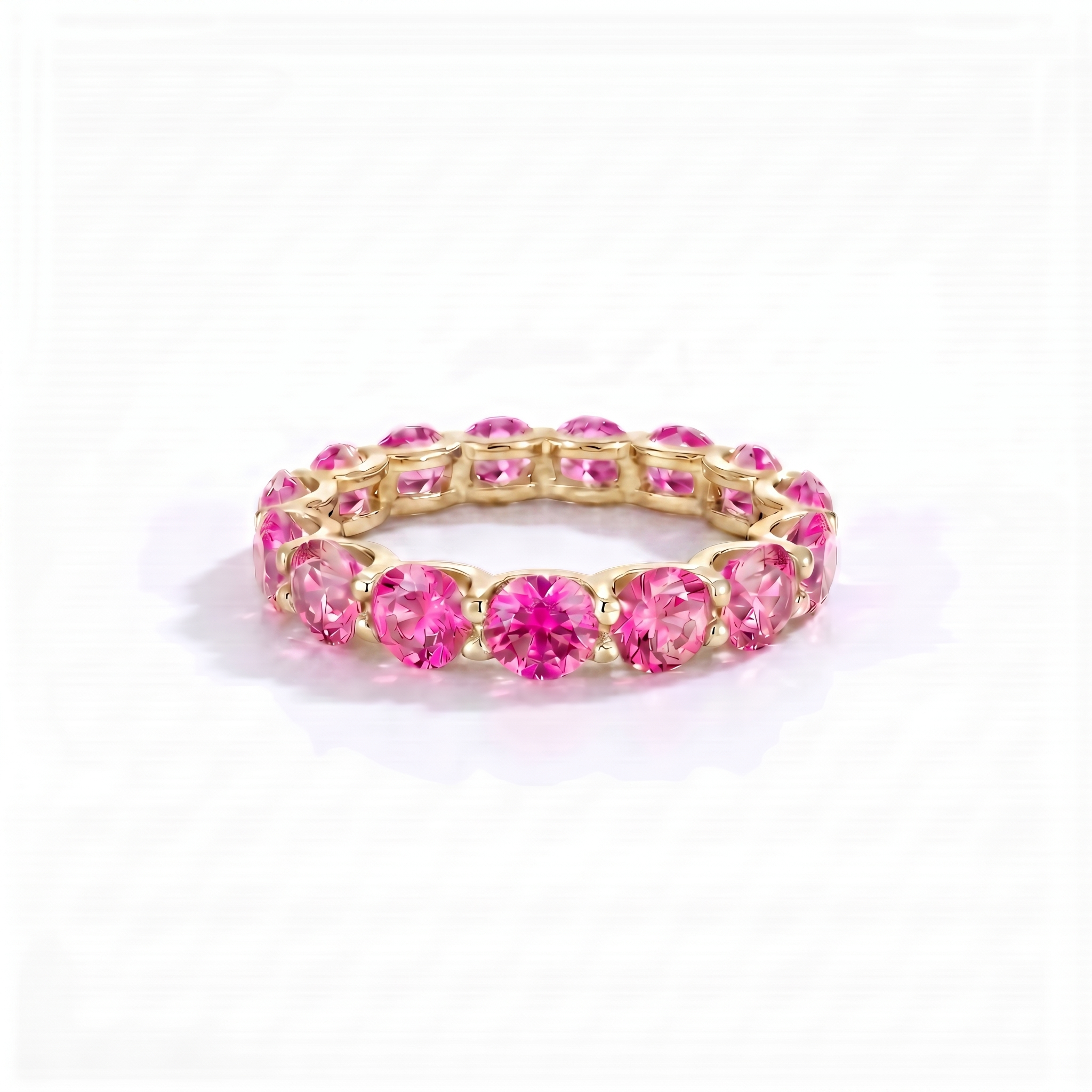 Linea Maxi Ring – Vivid Pink Sapphire