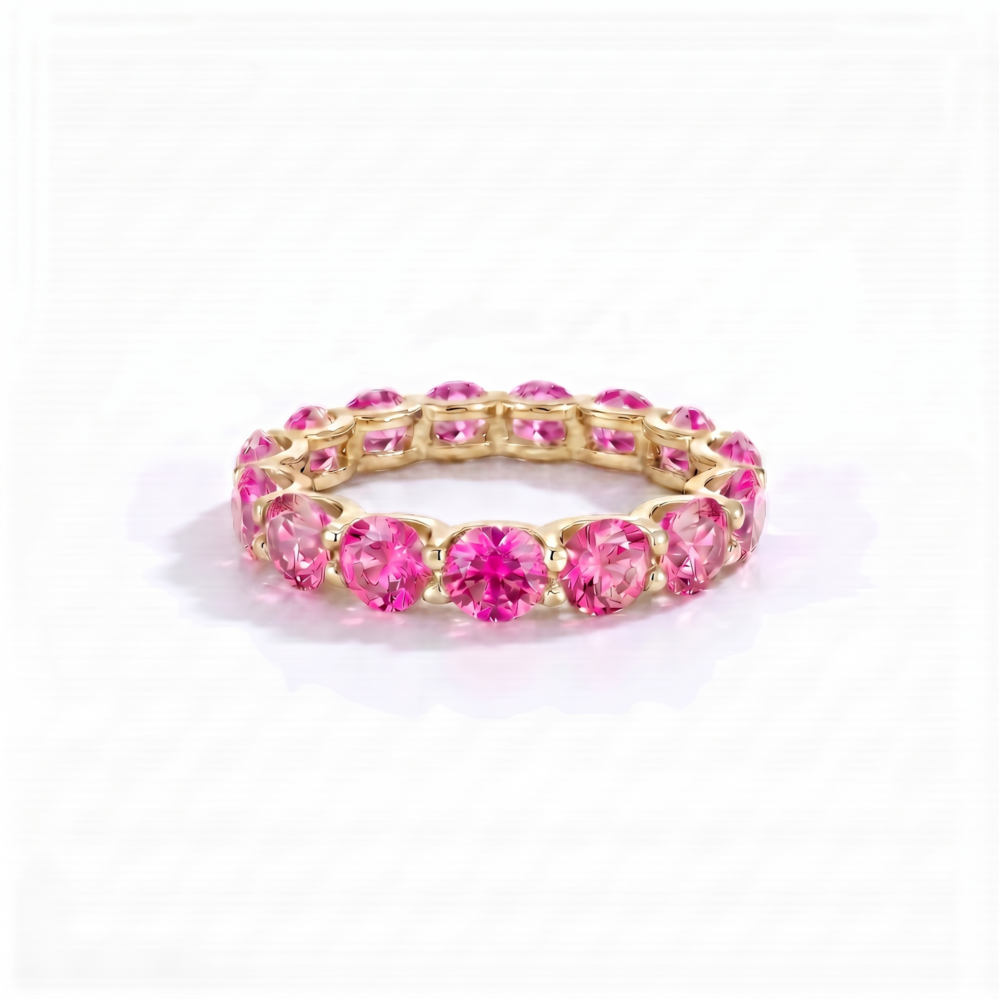 Linea Maxi Ring – Vivid Pink Sapphire