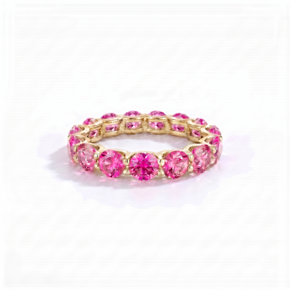 Linea Maxi Ring – Vivid Pink Sapphire
