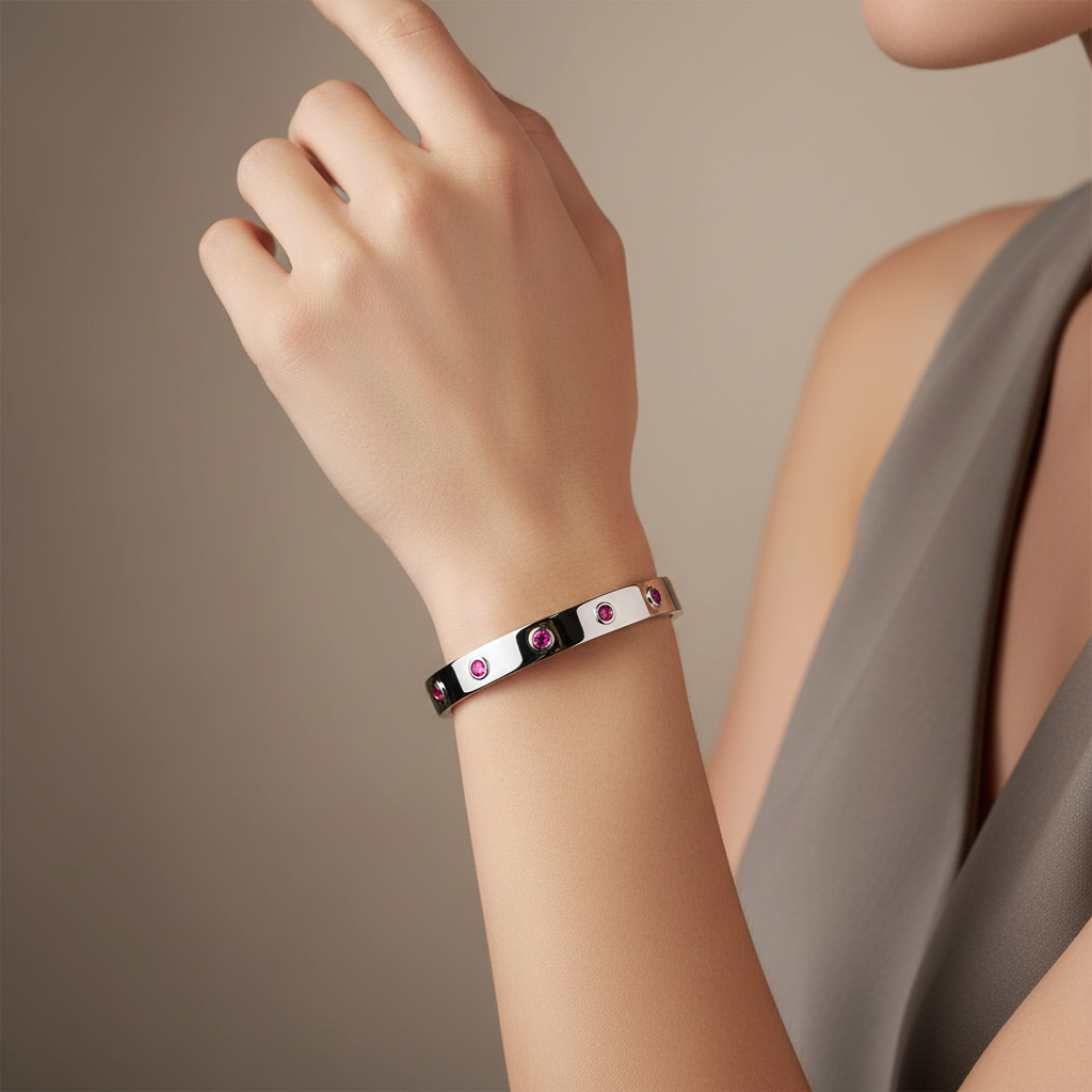 Forma Cinco Elemental Bangle – White Diamond