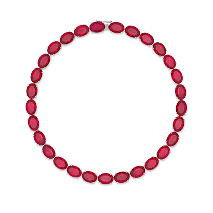 Velara Gala Necklace – Red Ruby