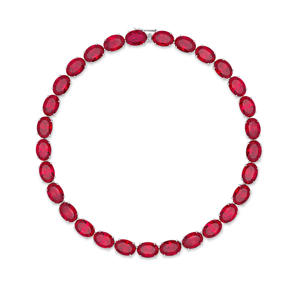 Velara Gala Necklace – Red Ruby