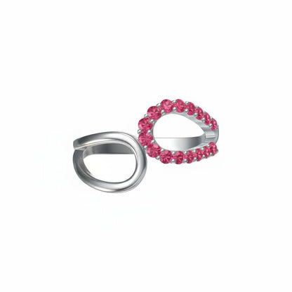 Linea Contour Ring – Red Ruby
