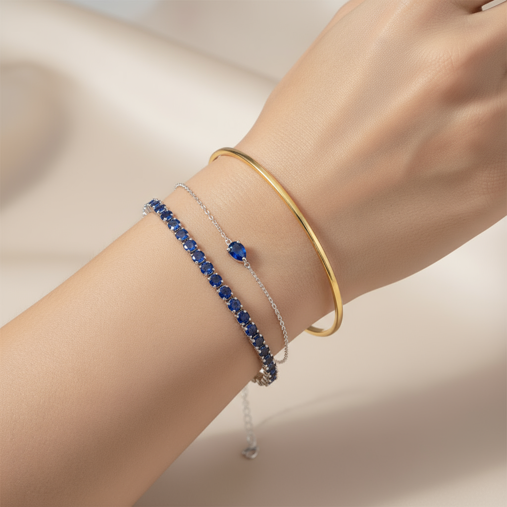Nova Solitaire Bracelet – Purple Amethyst