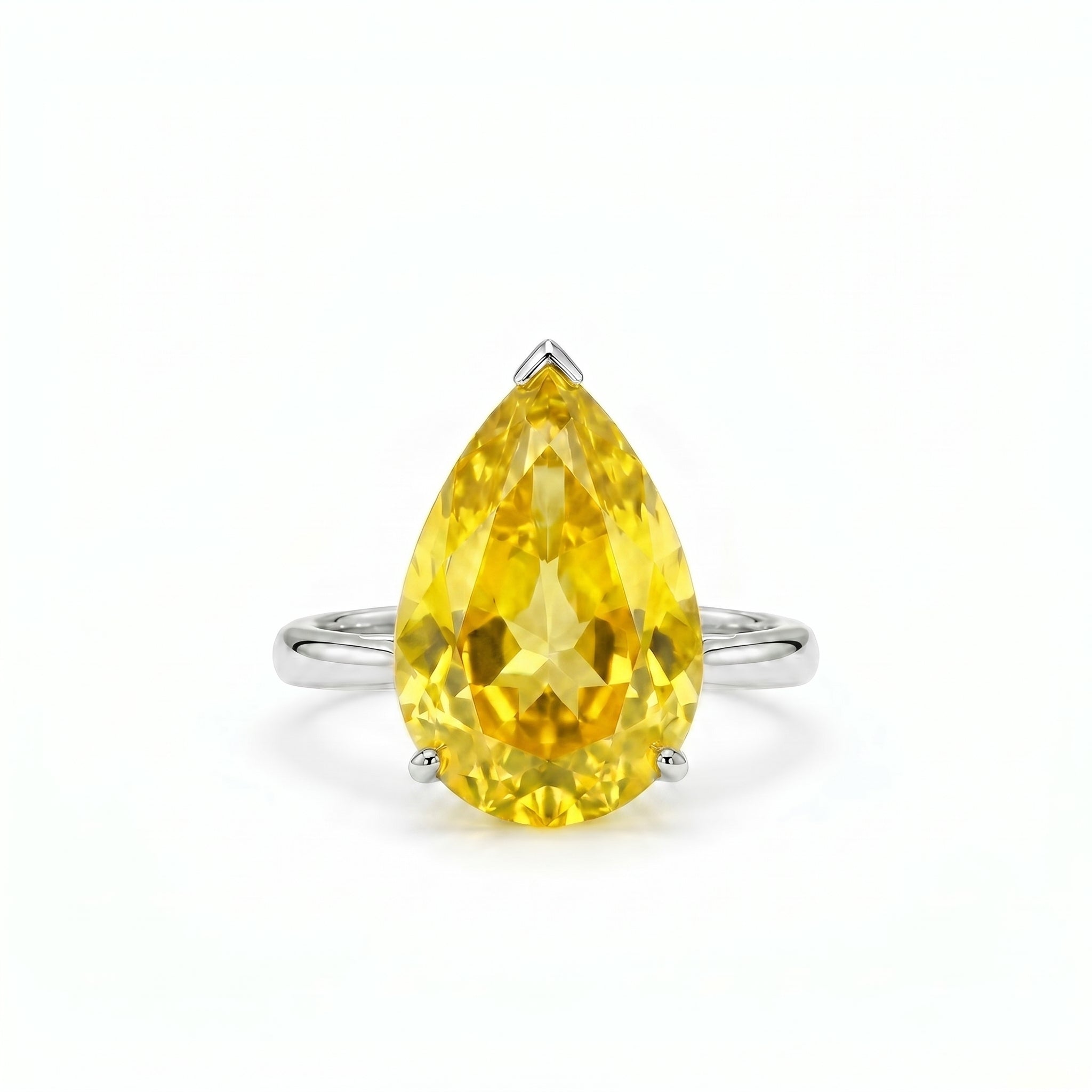 Nova Bold Solitaire Ring – Yellow Sapphire