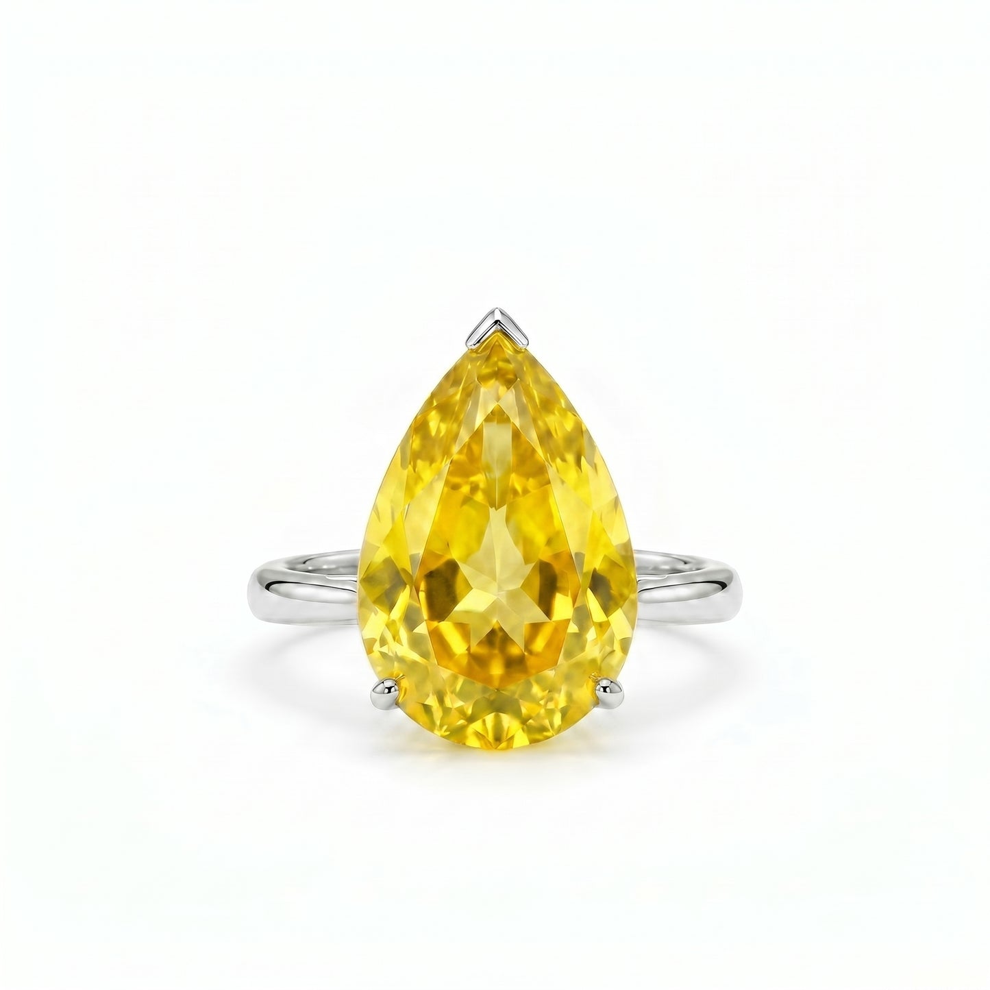 Nova Bold Solitaire Ring – Yellow Sapphire