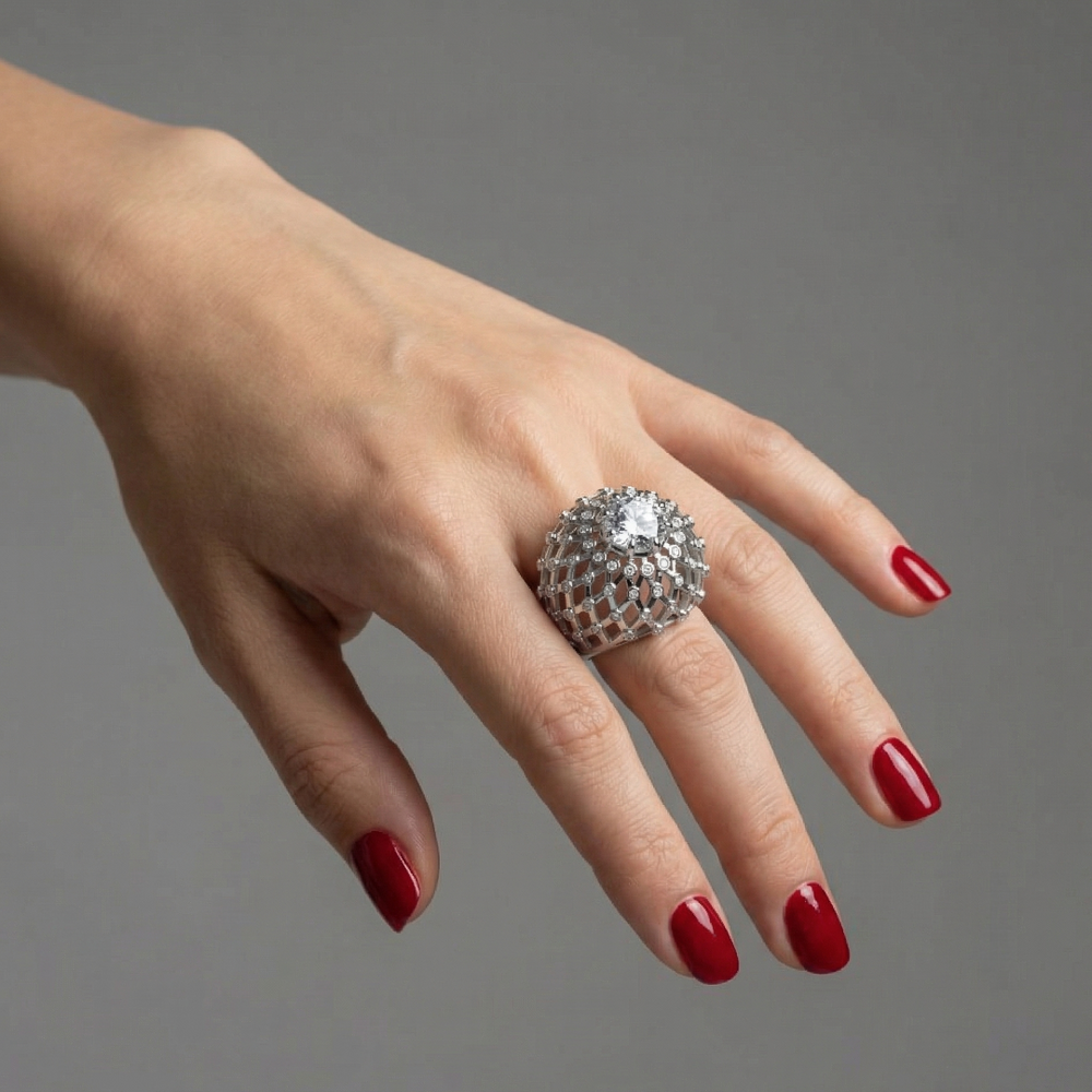 Juno Majestic Ring – White Diamond