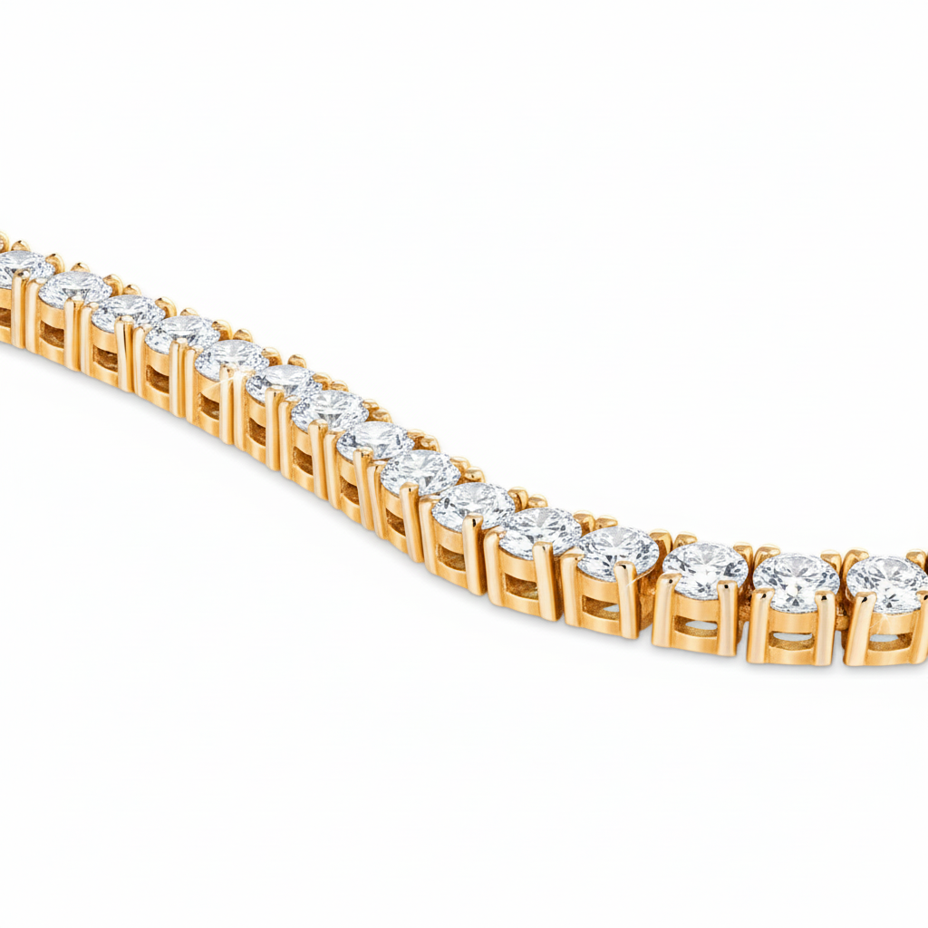 Juno Midi Tennis Necklace 13.5Ct – White Diamond