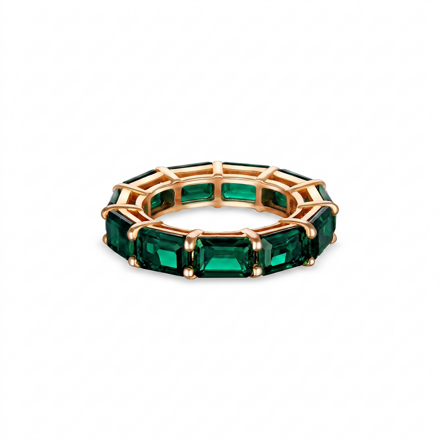 Nexus Tennis Ring – Zambian Green Emerald