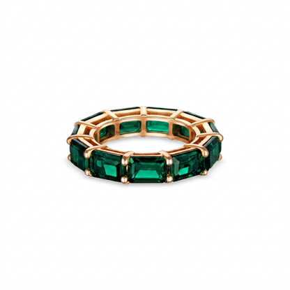 Nexus Tennis Ring – Zambian Green Emerald
