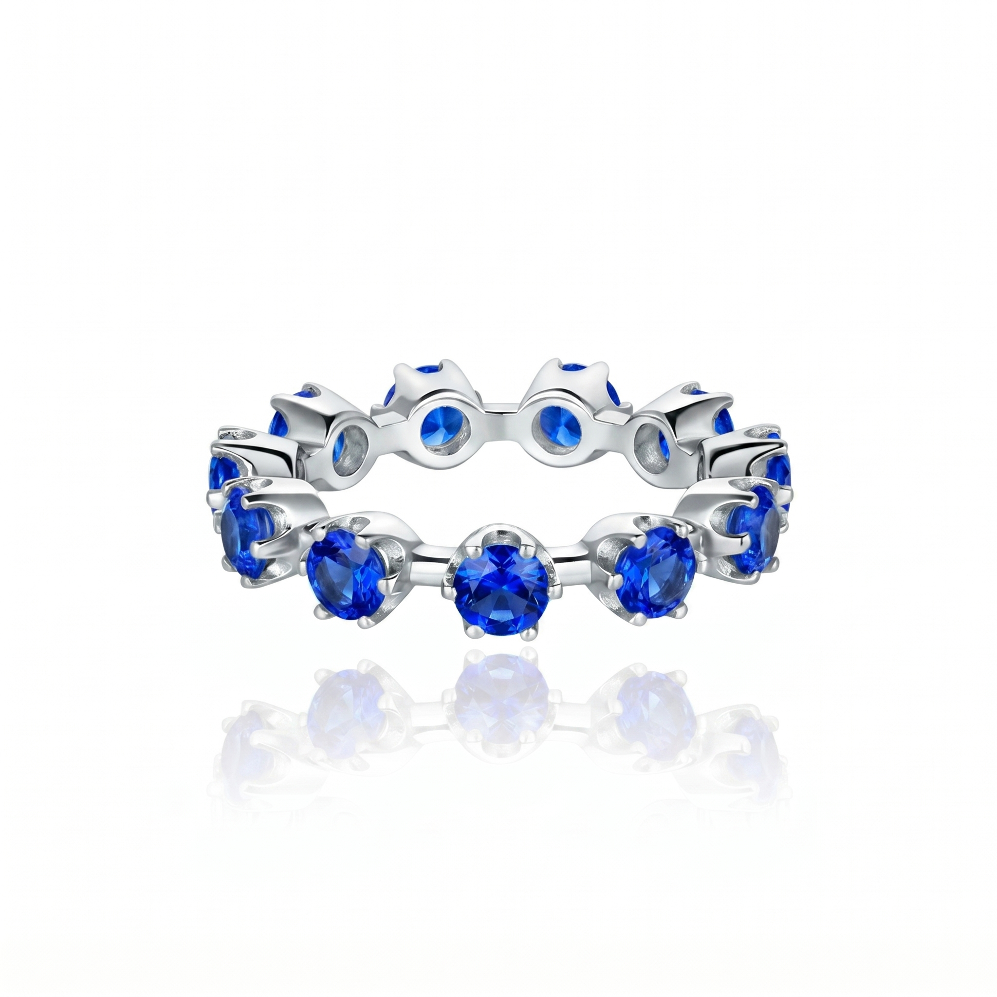 Linea Maxi Station Ring – Blue Sapphire