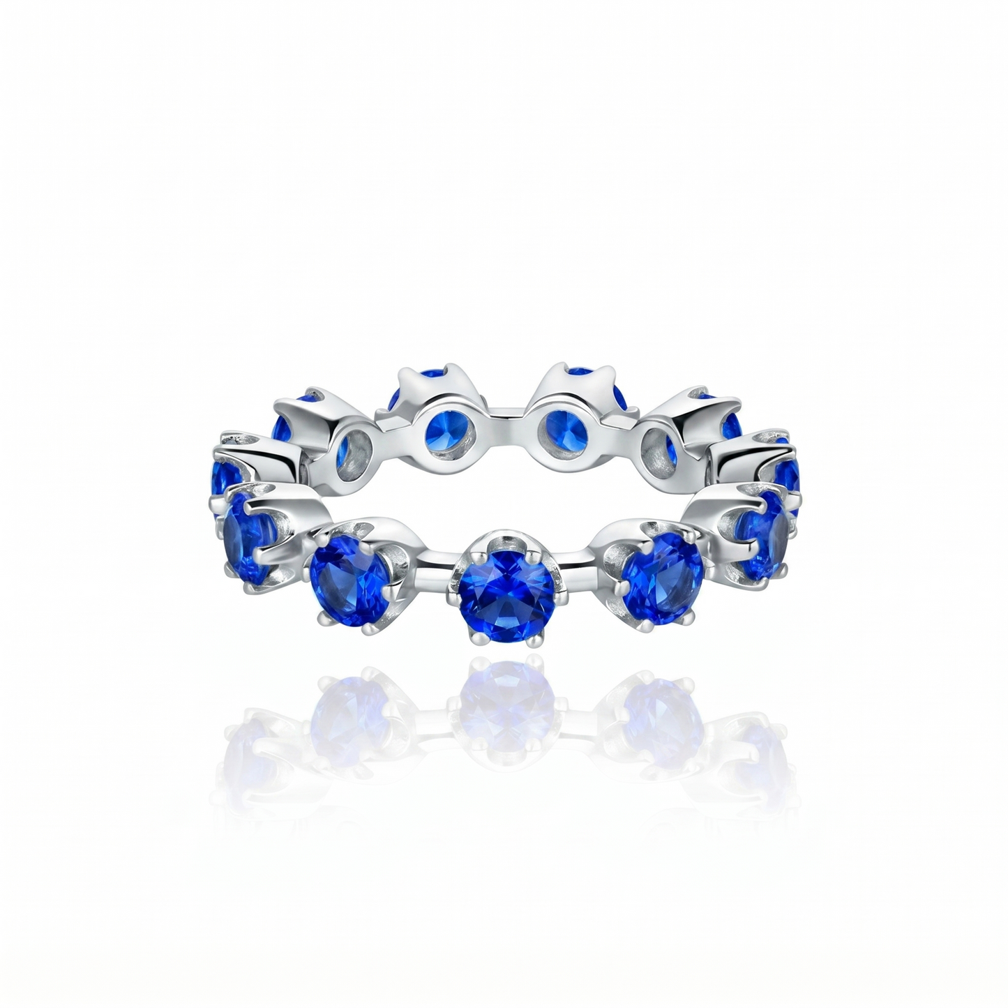 Linea Maxi Station Ring – Blue Sapphire