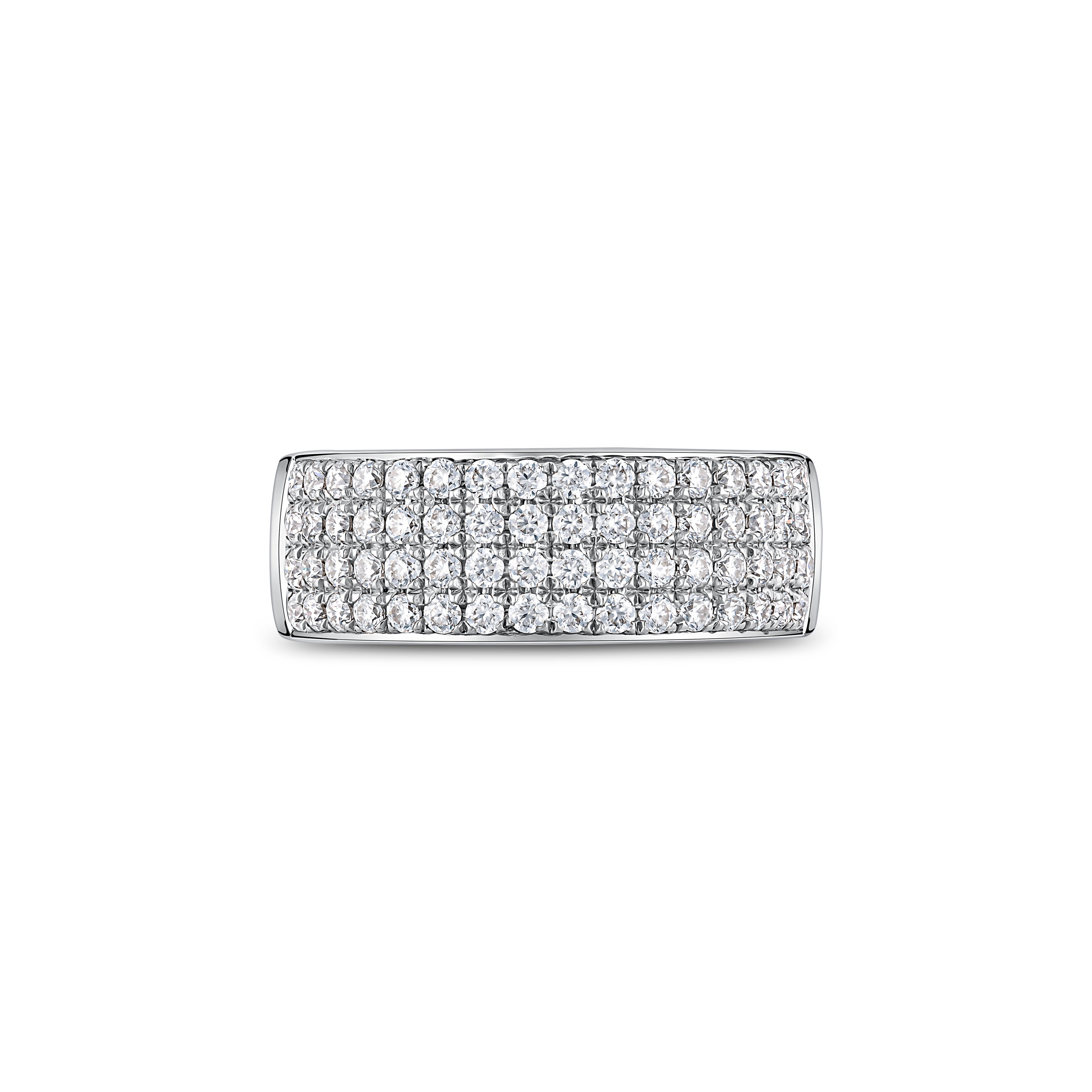 Linea Bold Band Ring – White Diamond