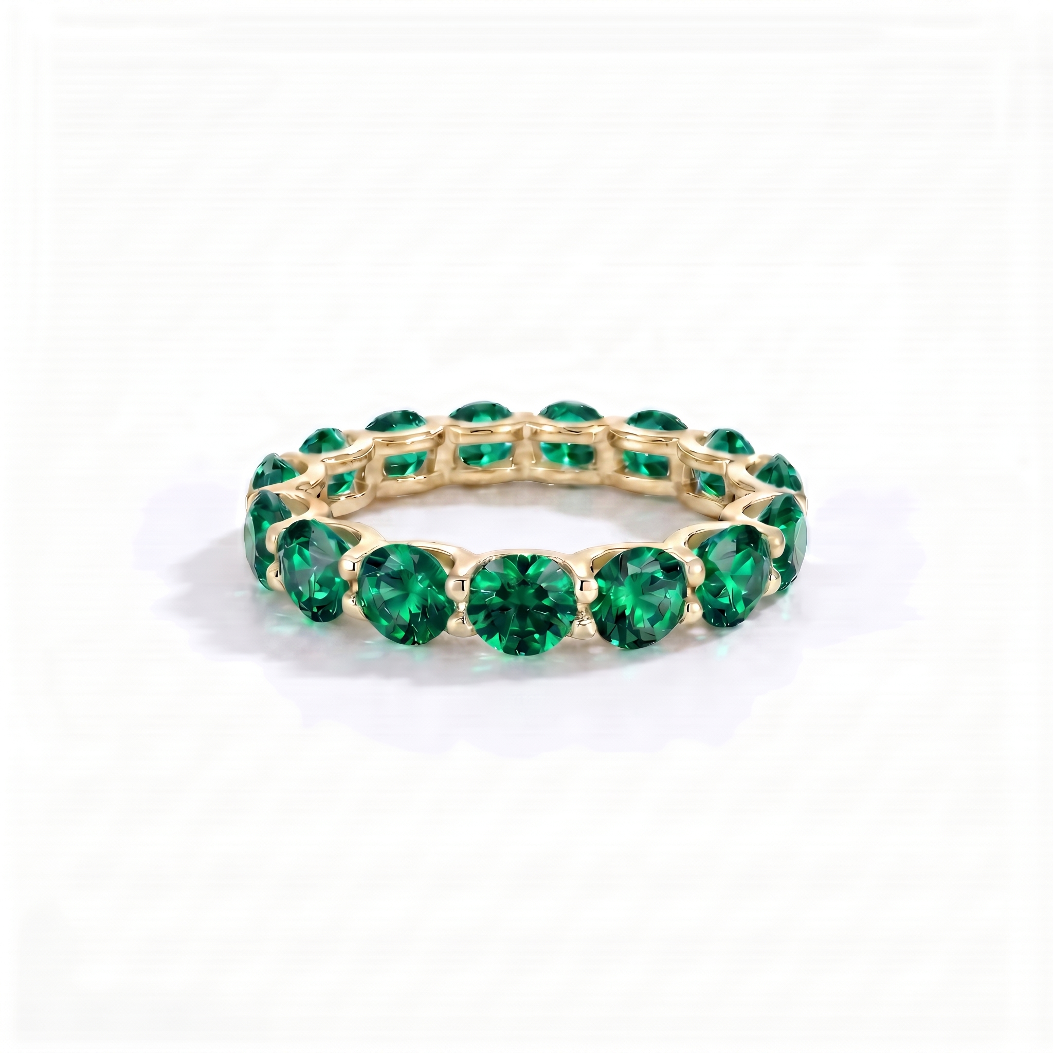 Linea Maxi Ring – Zambian Green Emerald