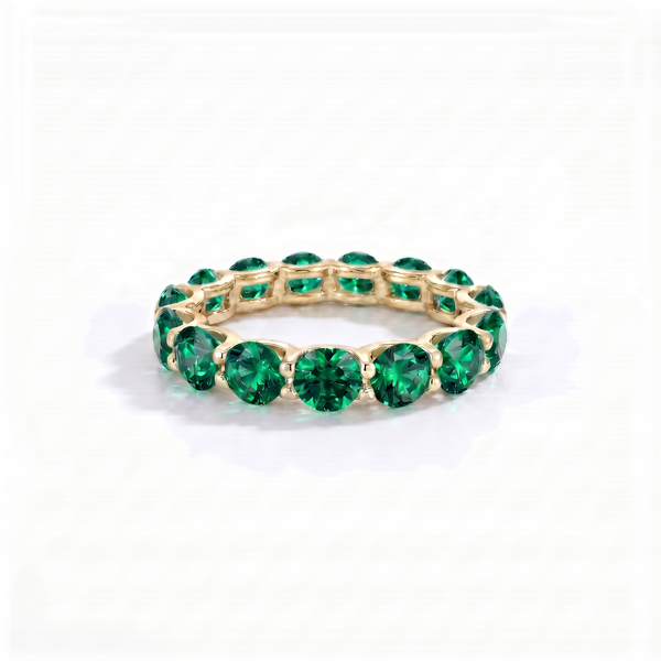 Linea Maxi Ring – Zambian Green Emerald
