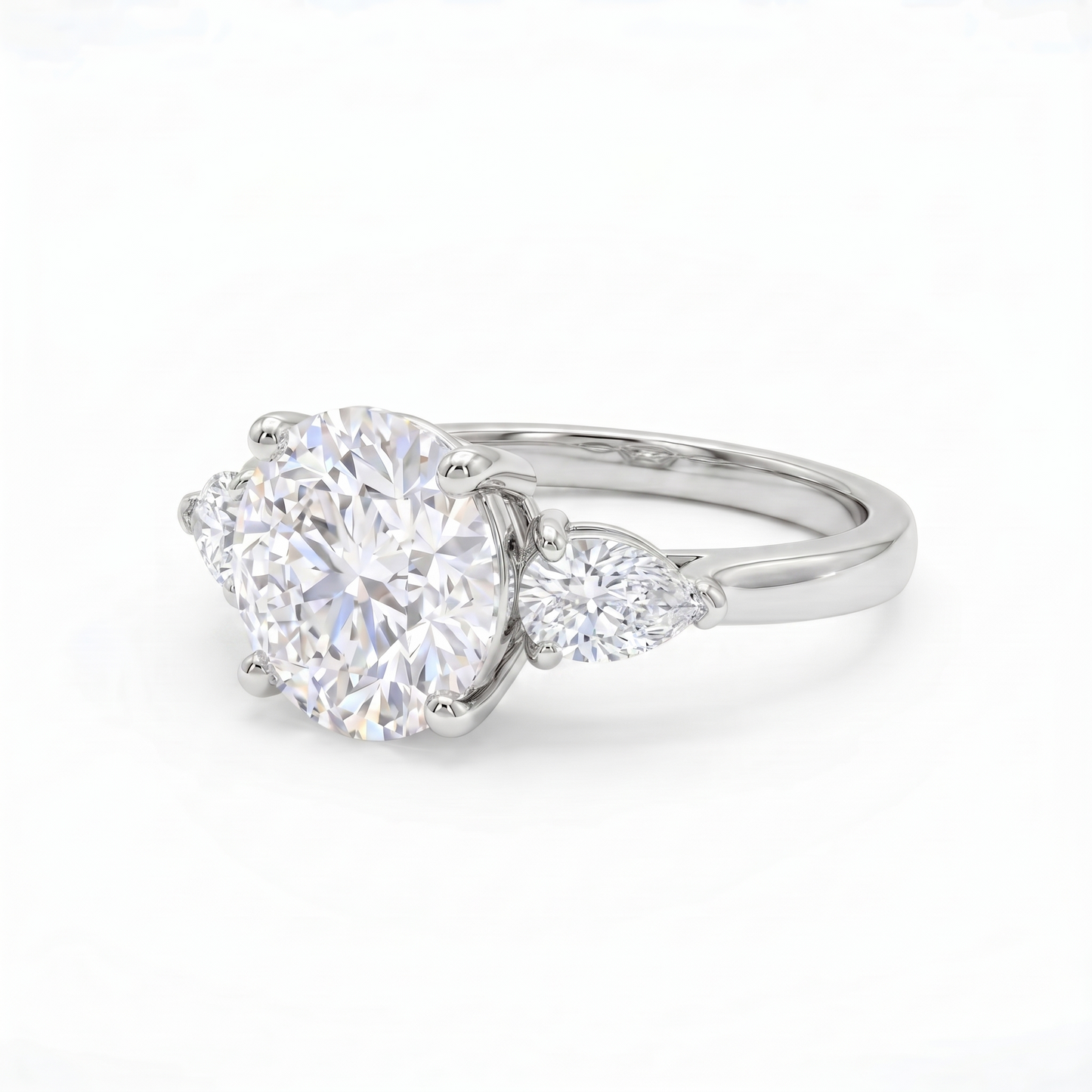 Juno Trio Ring – Deep Red Garnet