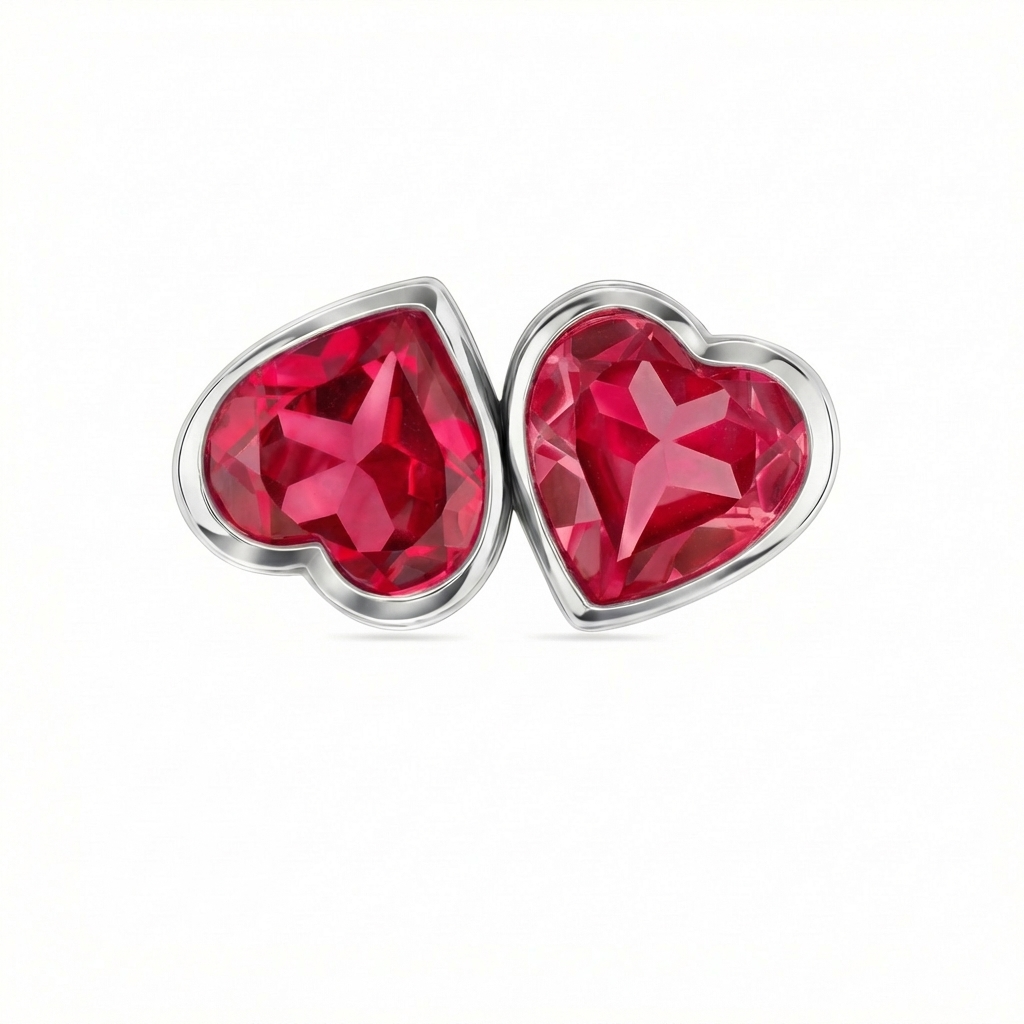 Amore Double Signet Ring – Red Ruby
