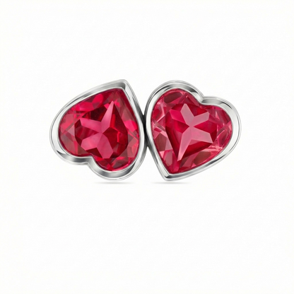 Amore Double Signet Ring – Red Ruby