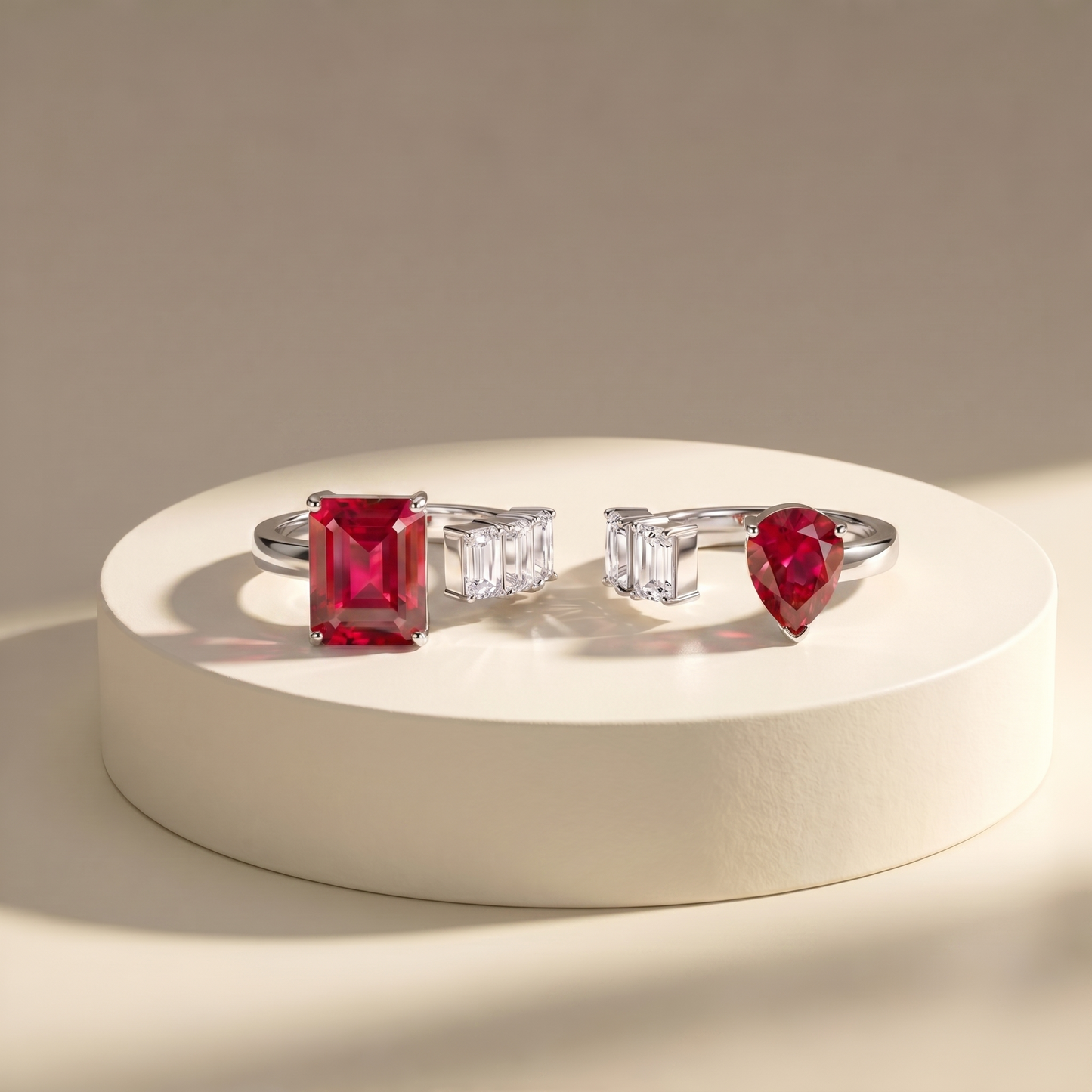Nova Open Ring – Red Ruby