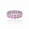 Nexus Vertical Eternity Ring – Light Pink Sapphire
