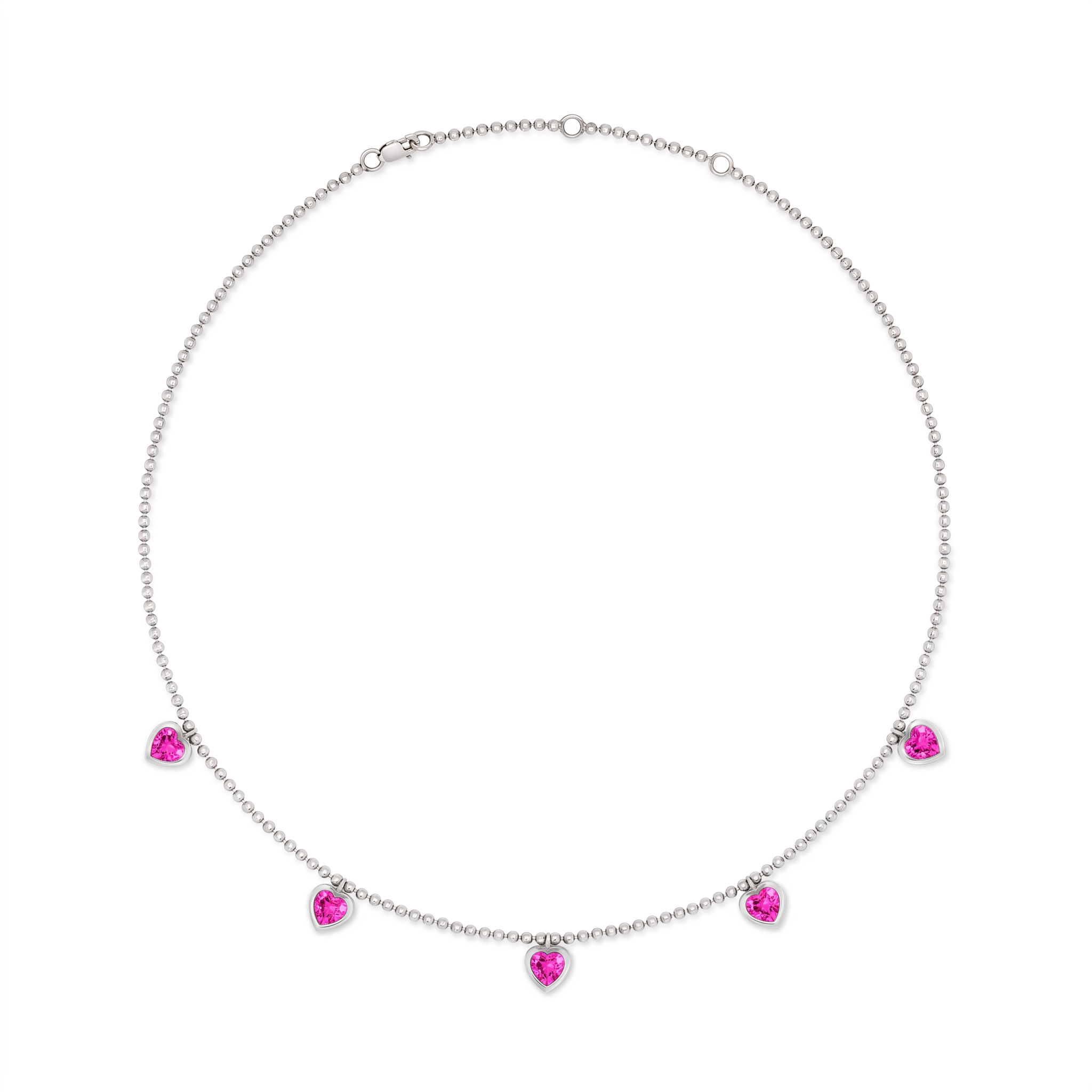 Amore Harmony Necklace – Vivid Pink Sapphire