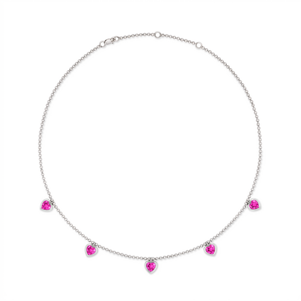 Amore Harmony Necklace – Vivid Pink Sapphire