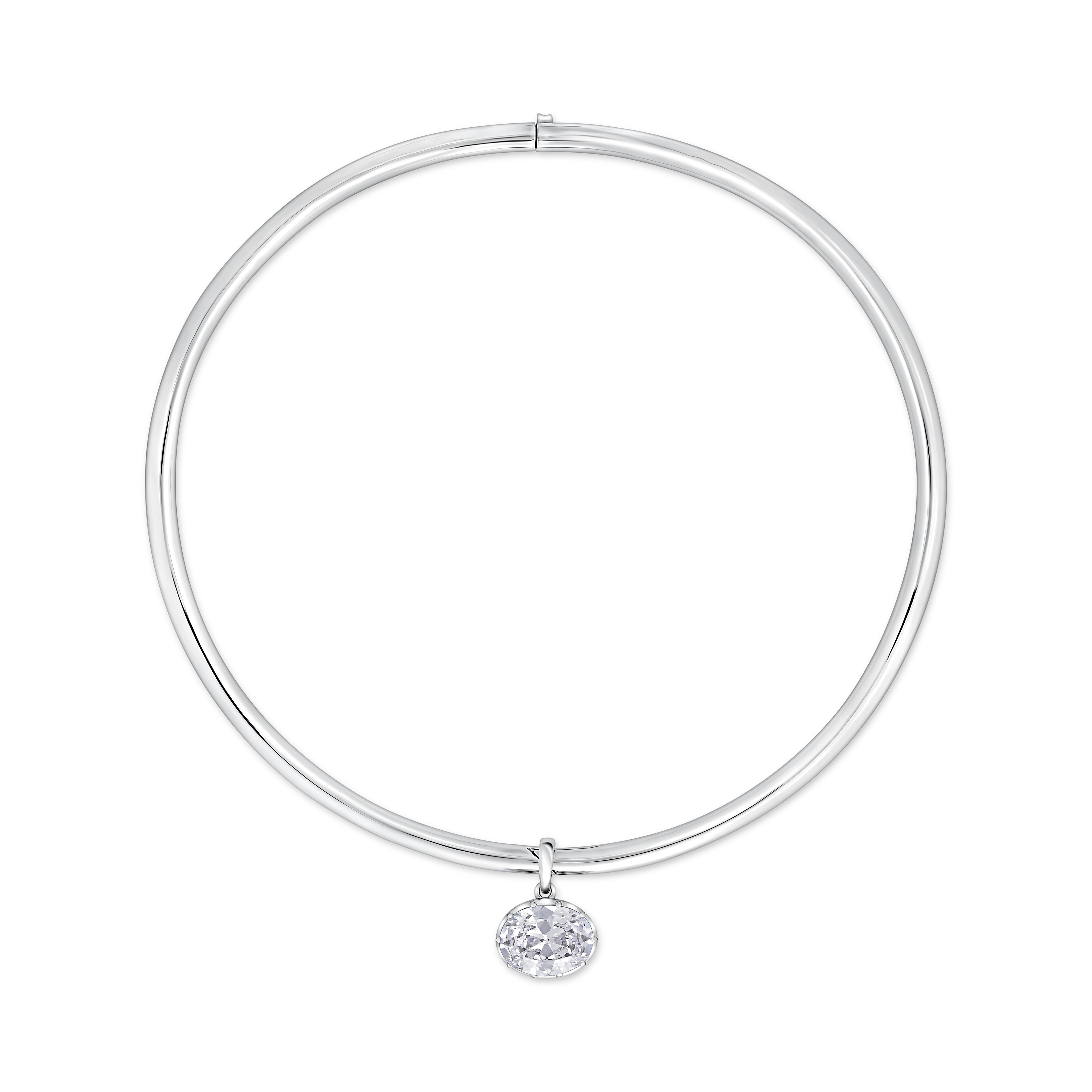 Velara Bold Solitaire Pendant – White Diamond