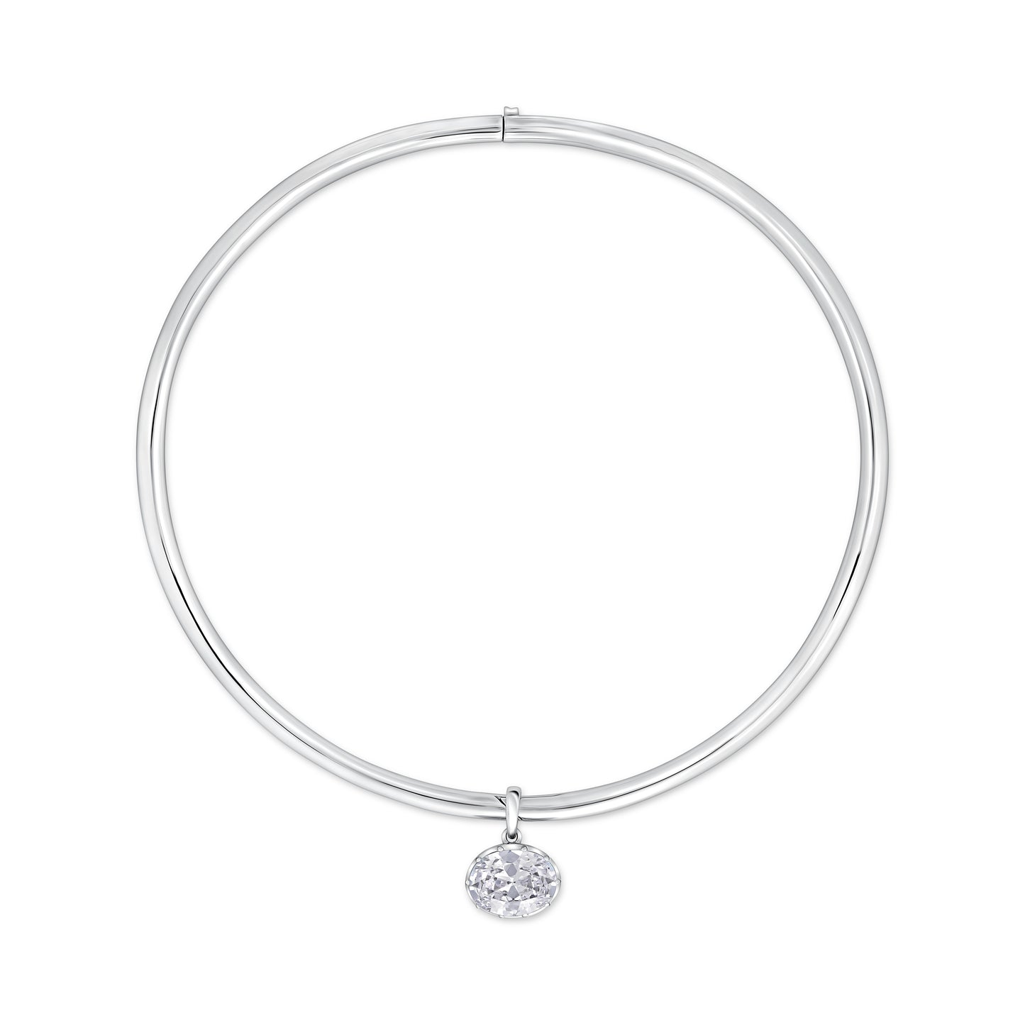 Velara Bold Solitaire Pendant – White Diamond