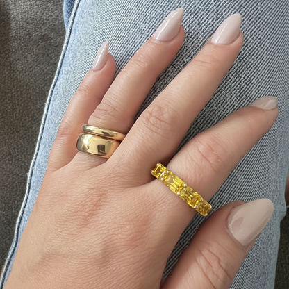 Nexus Tennis Ring – Yellow Sapphire