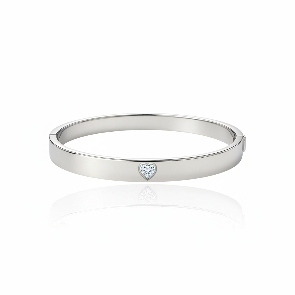 Amore Uno Elemental Bangle – White Diamond
