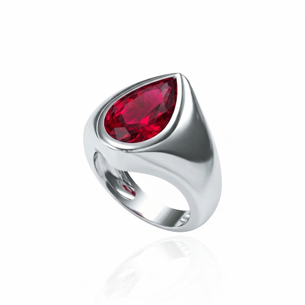 Nova Signet Ring – Red Ruby