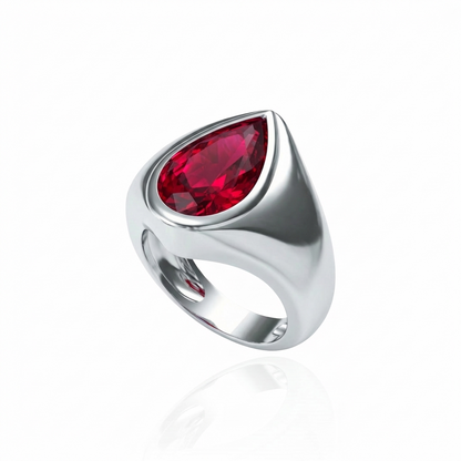 Nova Signet Ring – Red Ruby