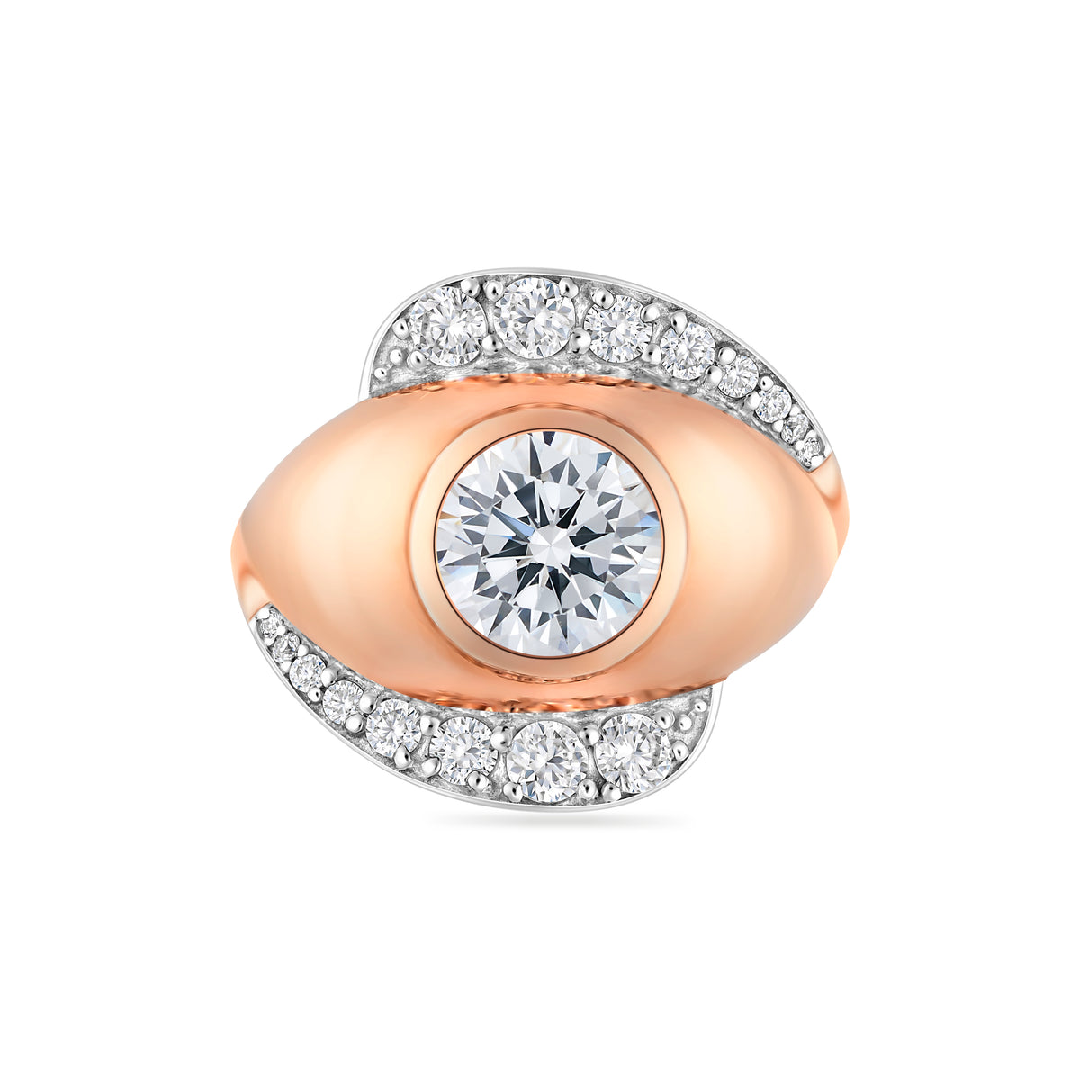 Forma Statement Ring – White Diamond