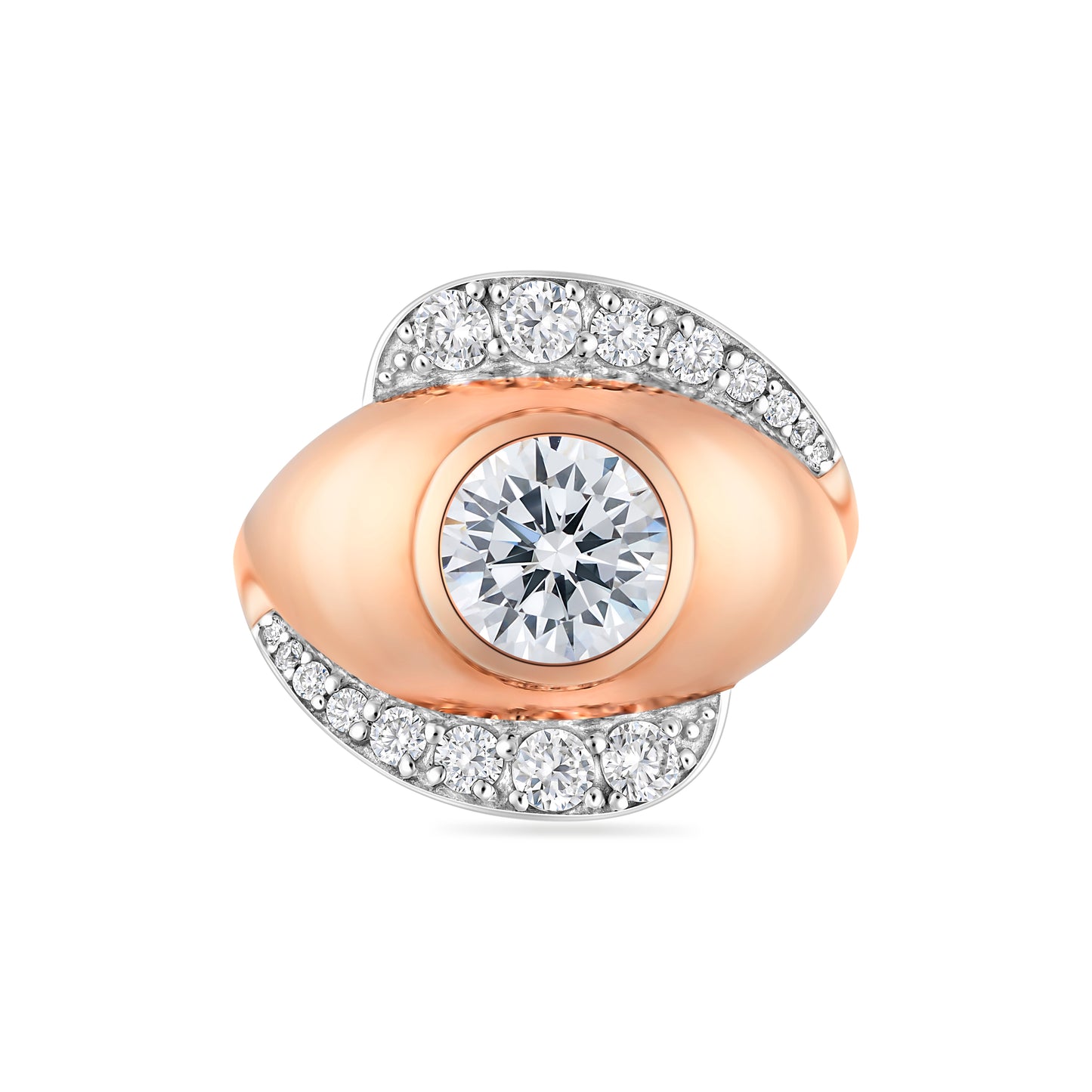 Forma Statement Ring – White Diamond