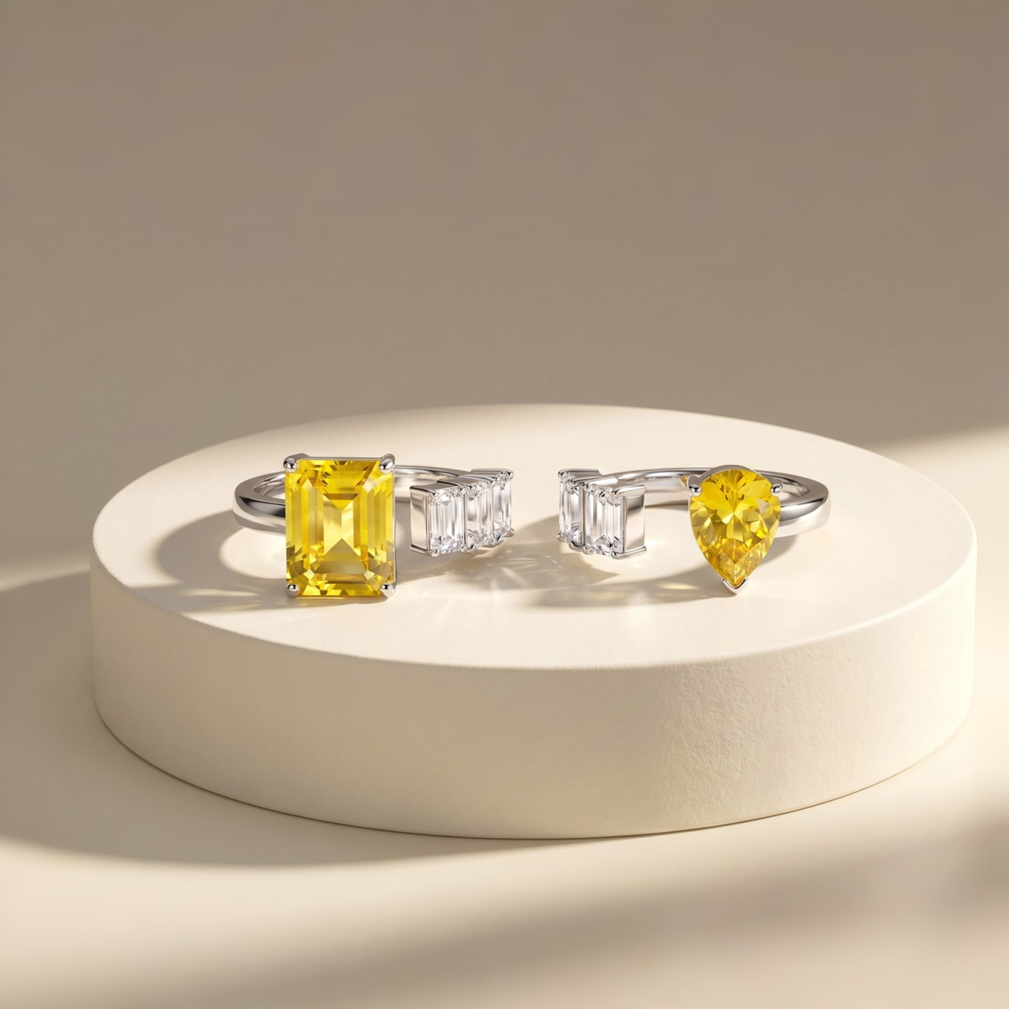 Nova Open Ring – Yellow Sapphire