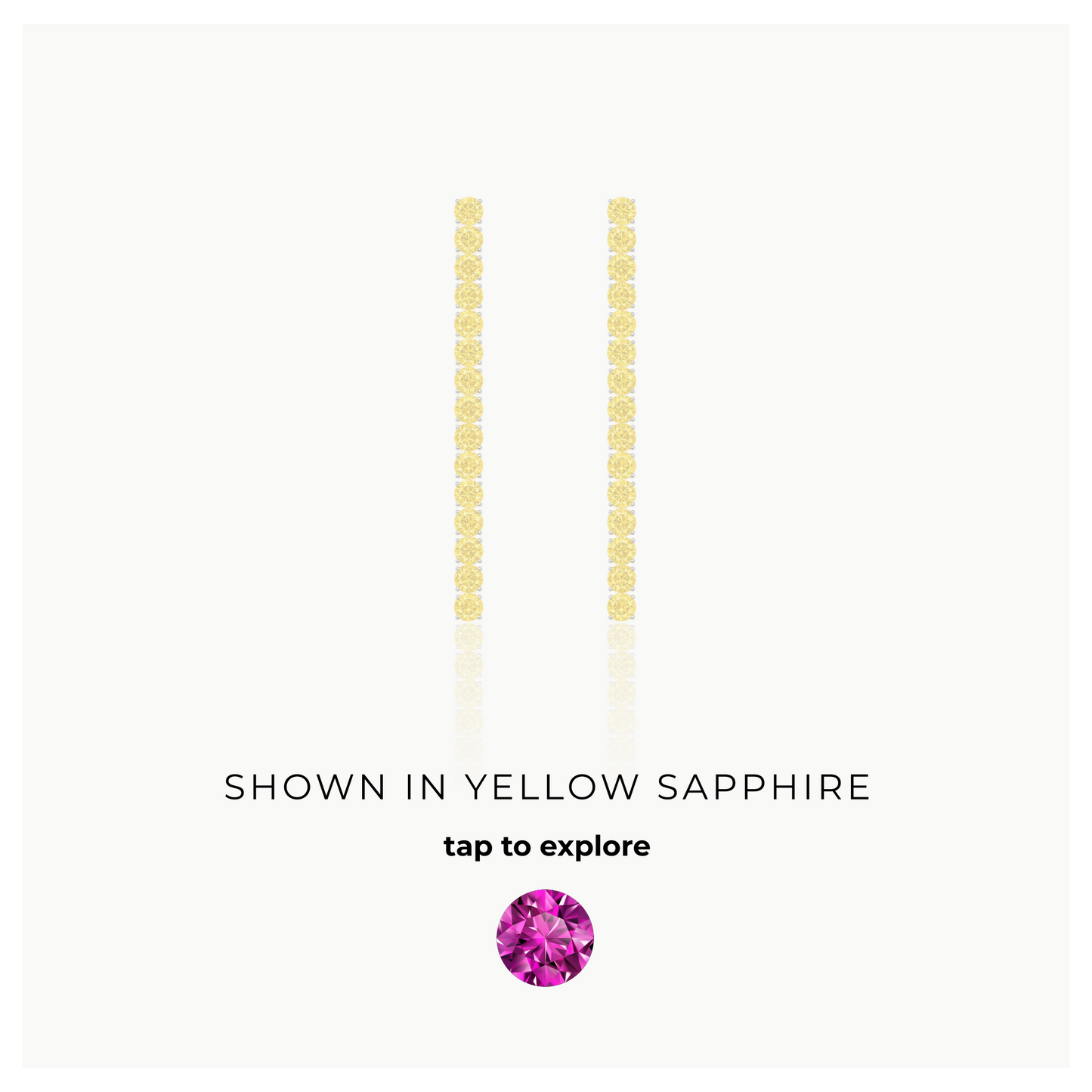 Juno Tennis Drop Earrings – Vivid Pink Sapphire