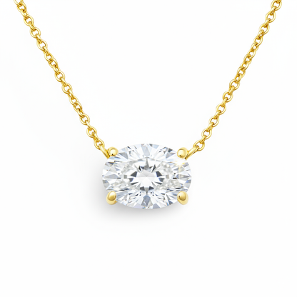 Velara Solitaire Necklace – White Diamond